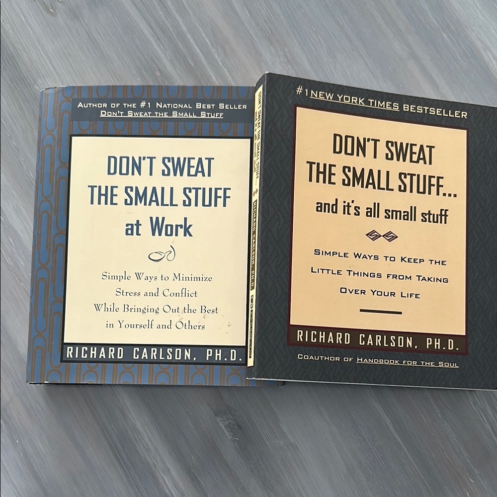 Set of 2 books “Don’t sweat the small stuff”